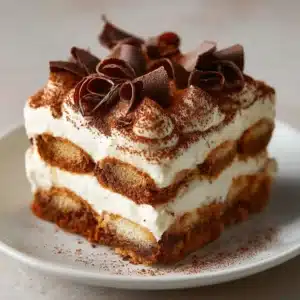 Slicing and serving tiramisu tres leches no bake with visible creamy layers.