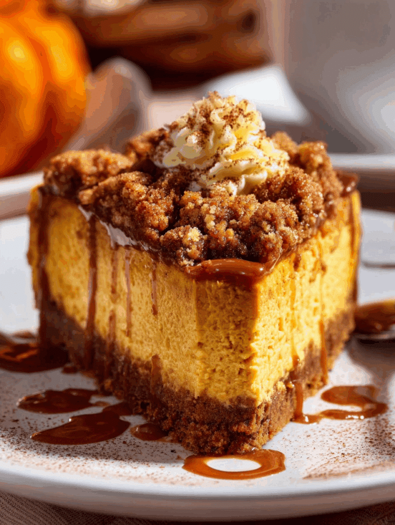 Pumpkin Streusel Cheesecake