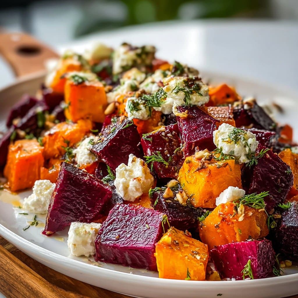 Roasted Beet and Sweet Potato Salad