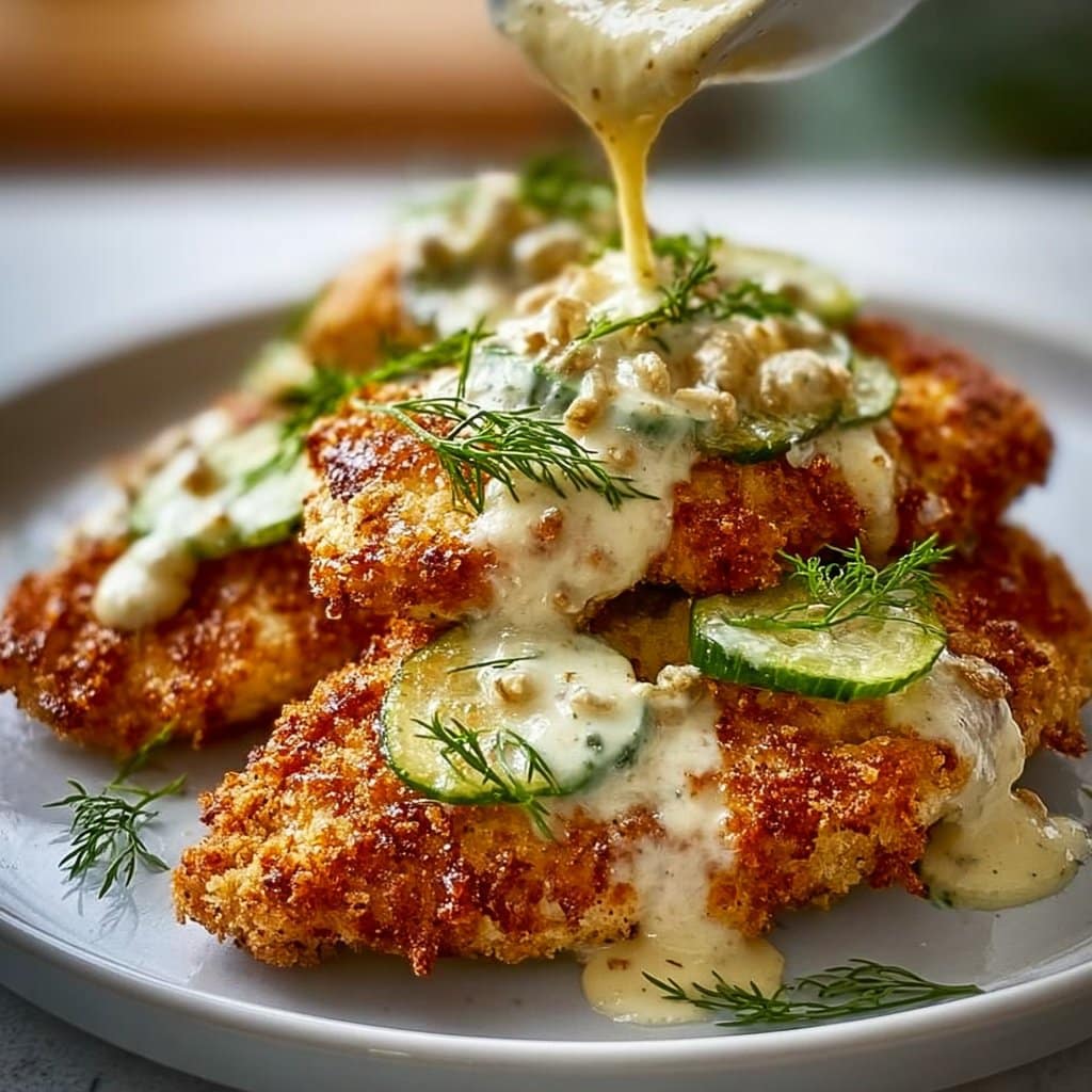 Crispy Dill Pickle Parmesan Chicken