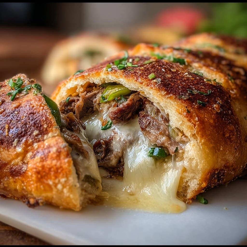 Philly Cheesesteak Stromboli
