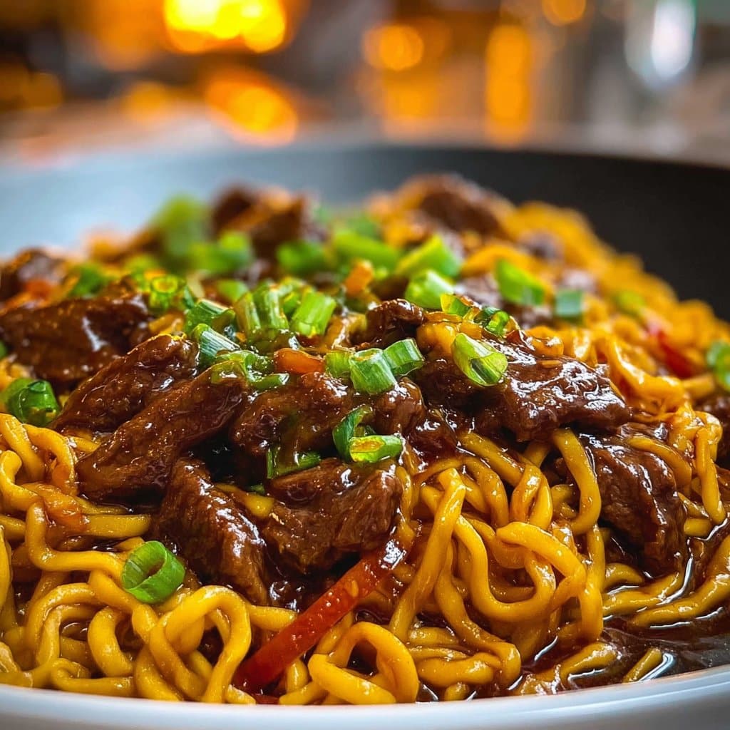 Mongolian Beef Noodles
