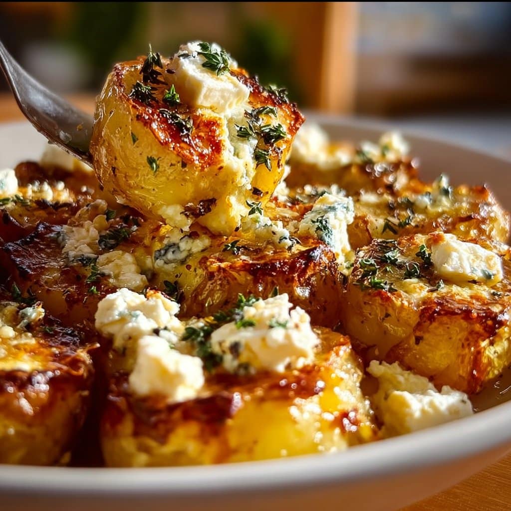 Healthy Baked Feta Potatoes