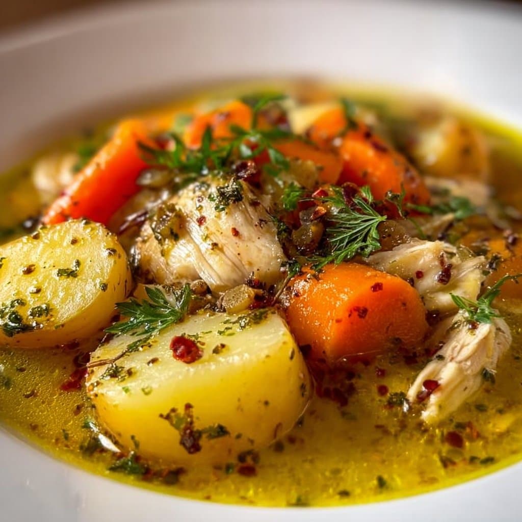 Chicken Soup Infused with Potatoes - The Ultimate Comfort