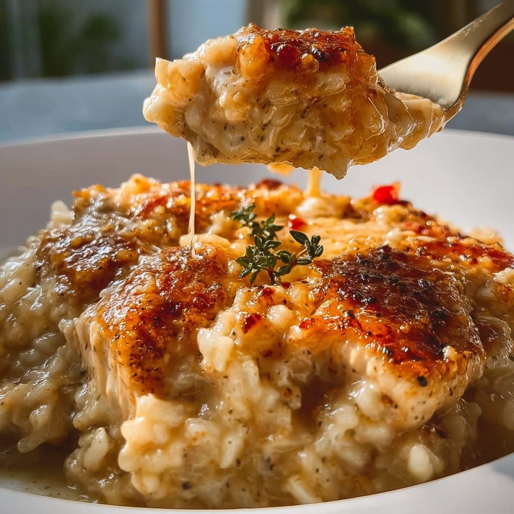 Lazy Day Creamy Chicken & Rice Dinner Casserole