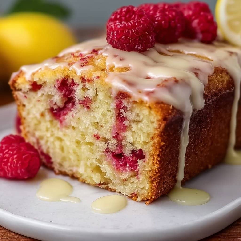 Lemon Raspberry Pound Cake