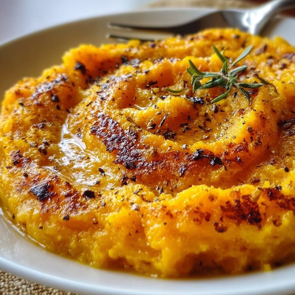 Roasted Garlic Mashed Butternut Squash