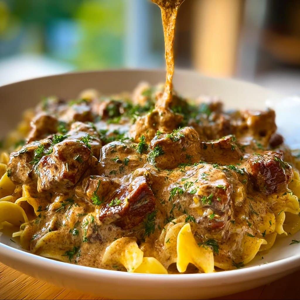 Crock Pot Beef Stroganoff