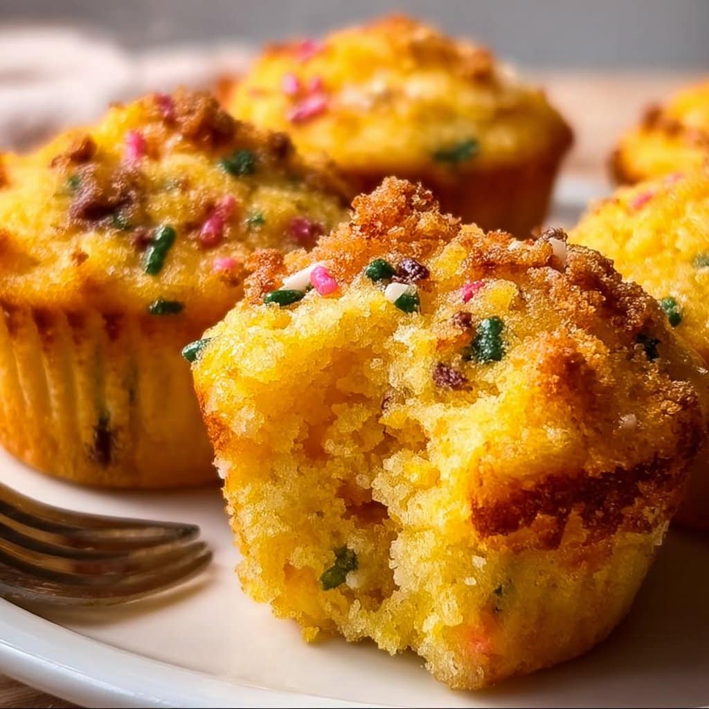 Funfetti Cornbread Muffins