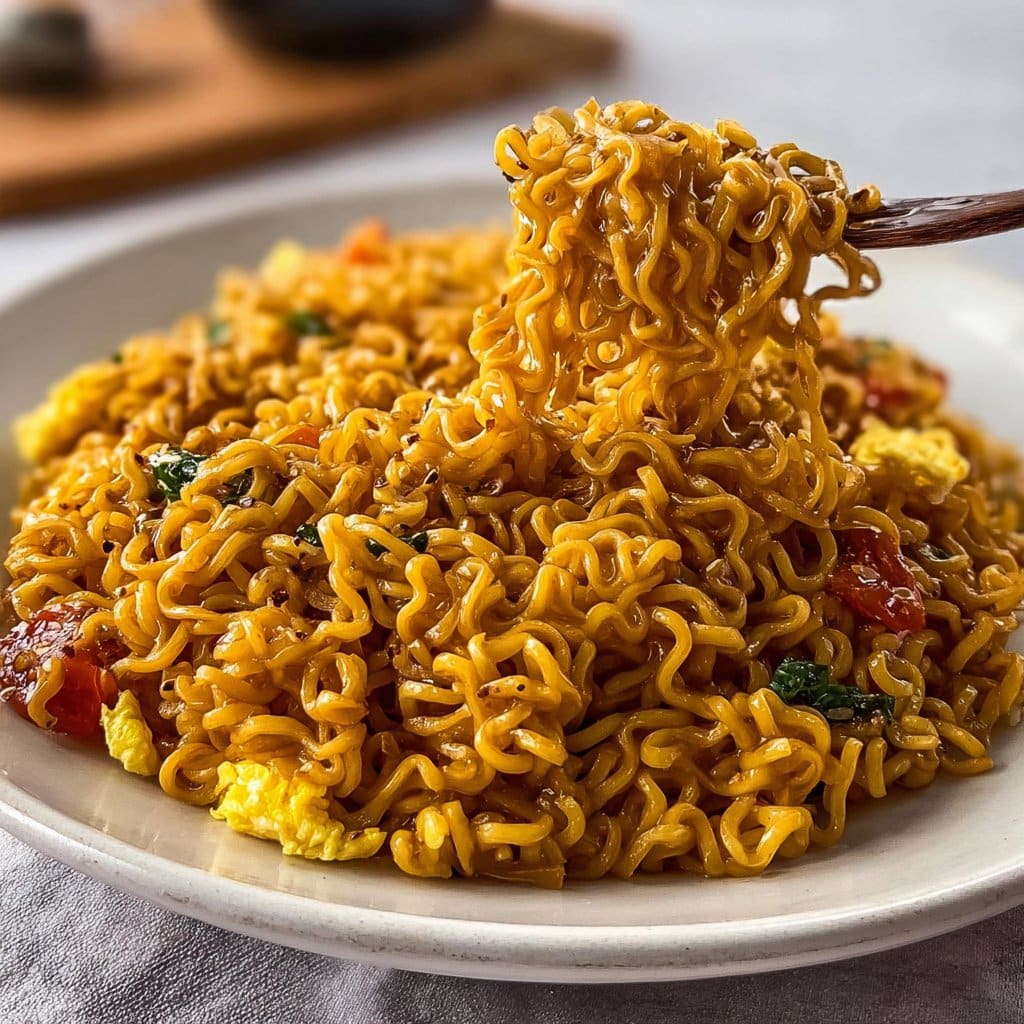 Sweet & Spicy Ramen Noodle Stir Fry