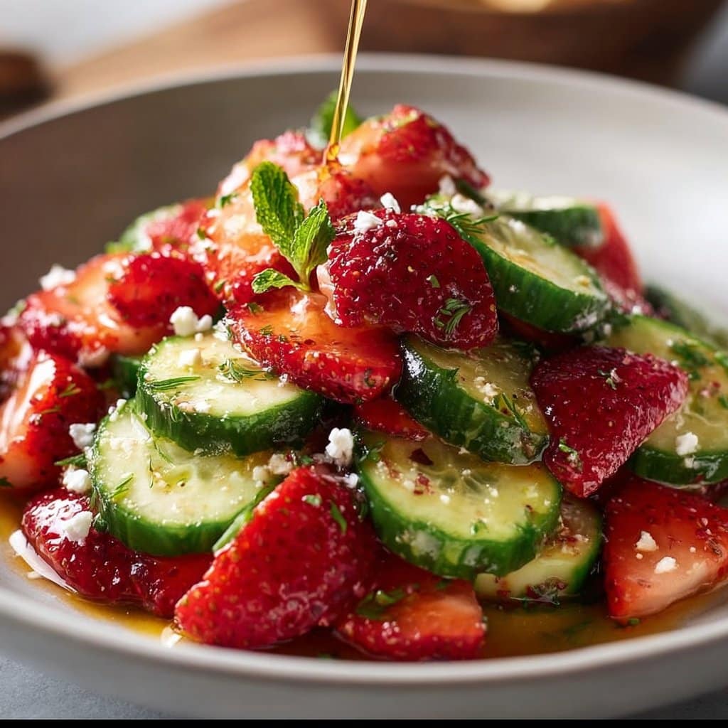 Cucumber Strawberry Salad