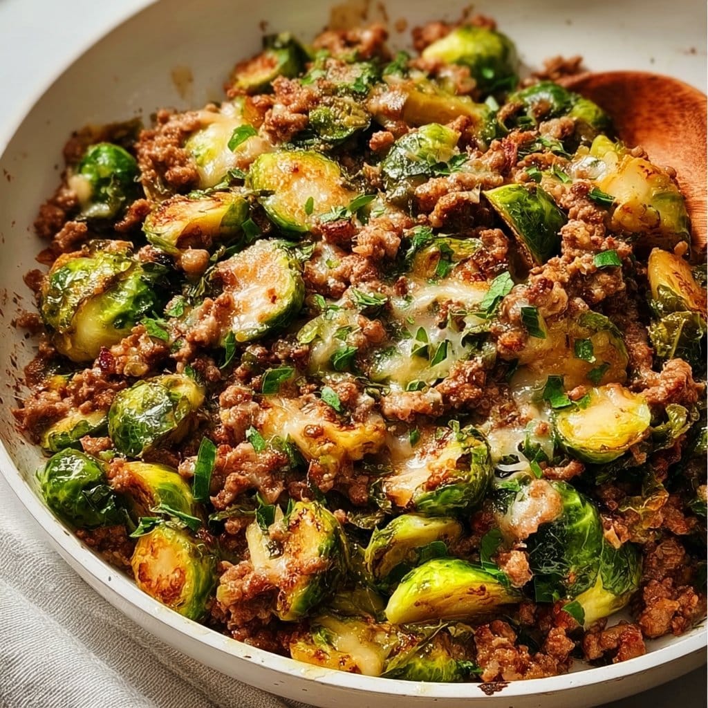 Brussels Sprouts Ground Turkey Skillet