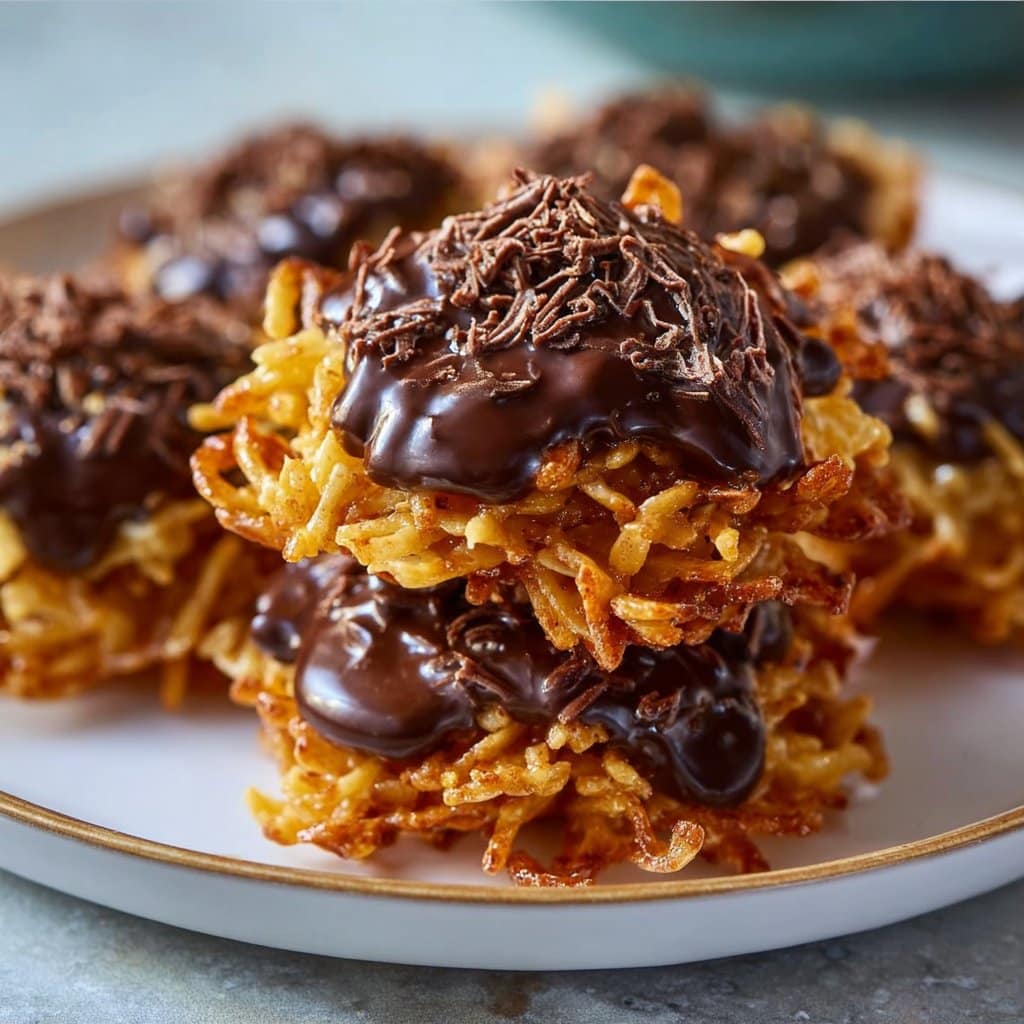 Chocolate Peanut Butter Haystacks
