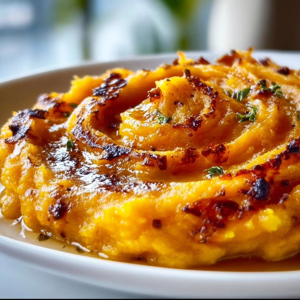 Roasted Garlic Mashed Butternut Squash Recipe