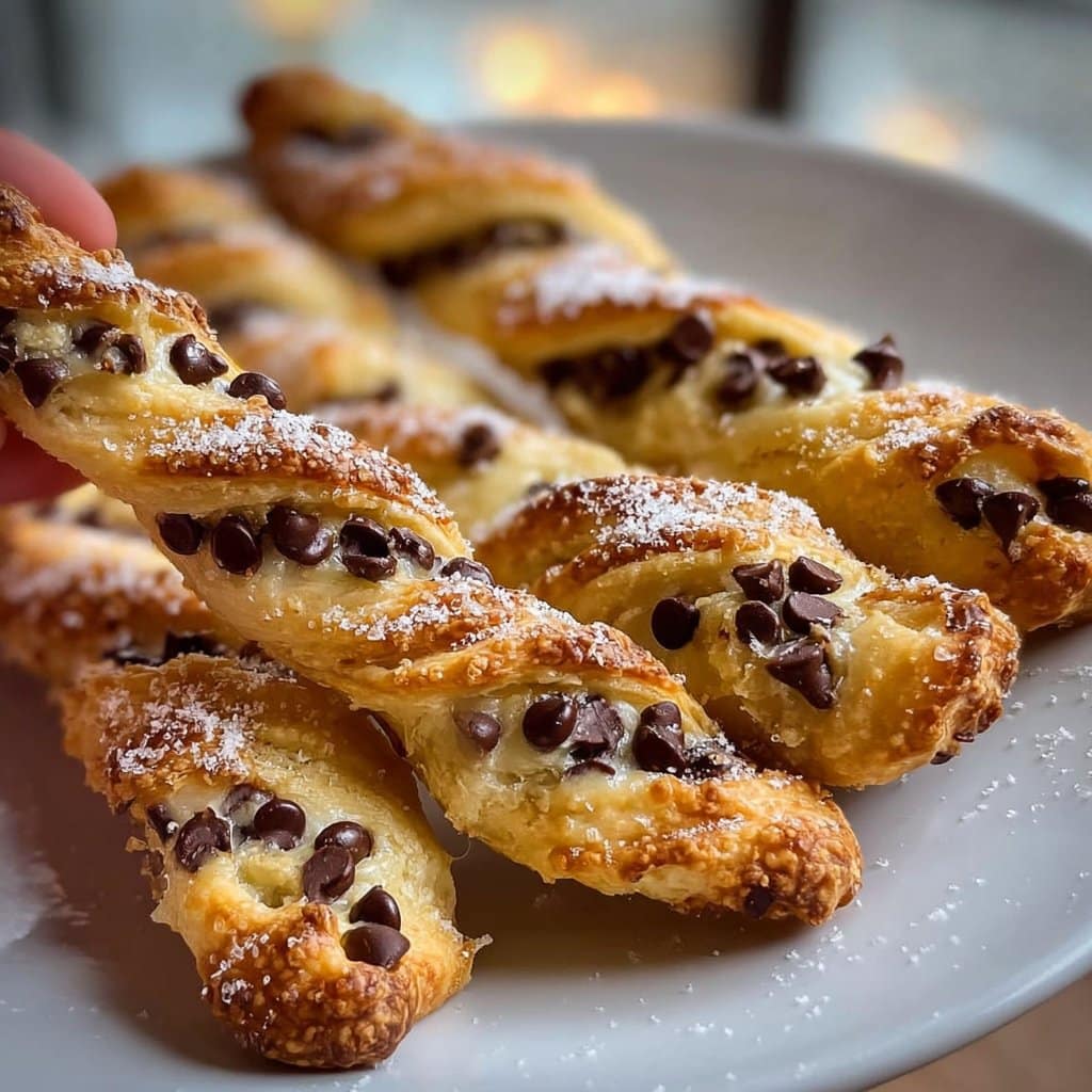 Chocolate Chip Cookie Dough Twists