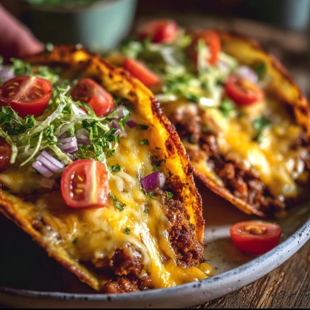 Oven-Baked Cheesy Tacos
