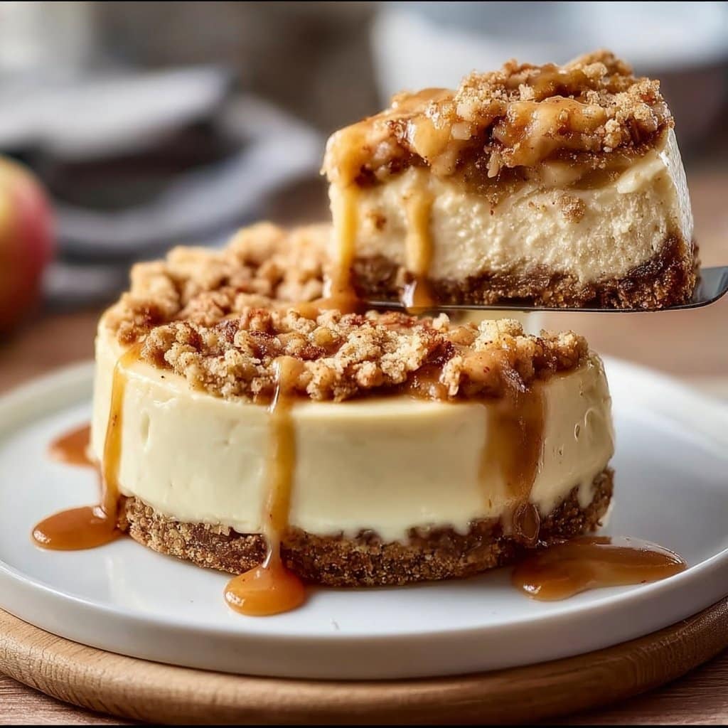 Irresistible Apple Crumble Cheesecake