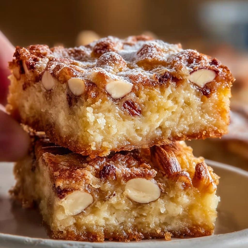 Almond Croissant Cookie Bars