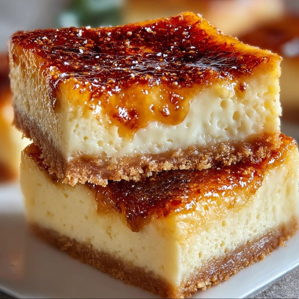 Crème Brûlée Cheesecake Bars