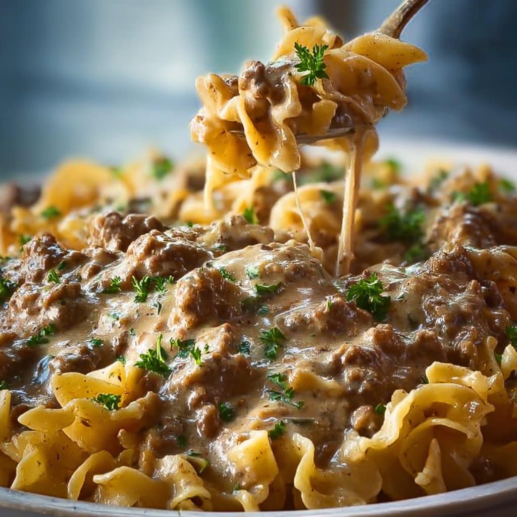 Ground Beef Stroganoff