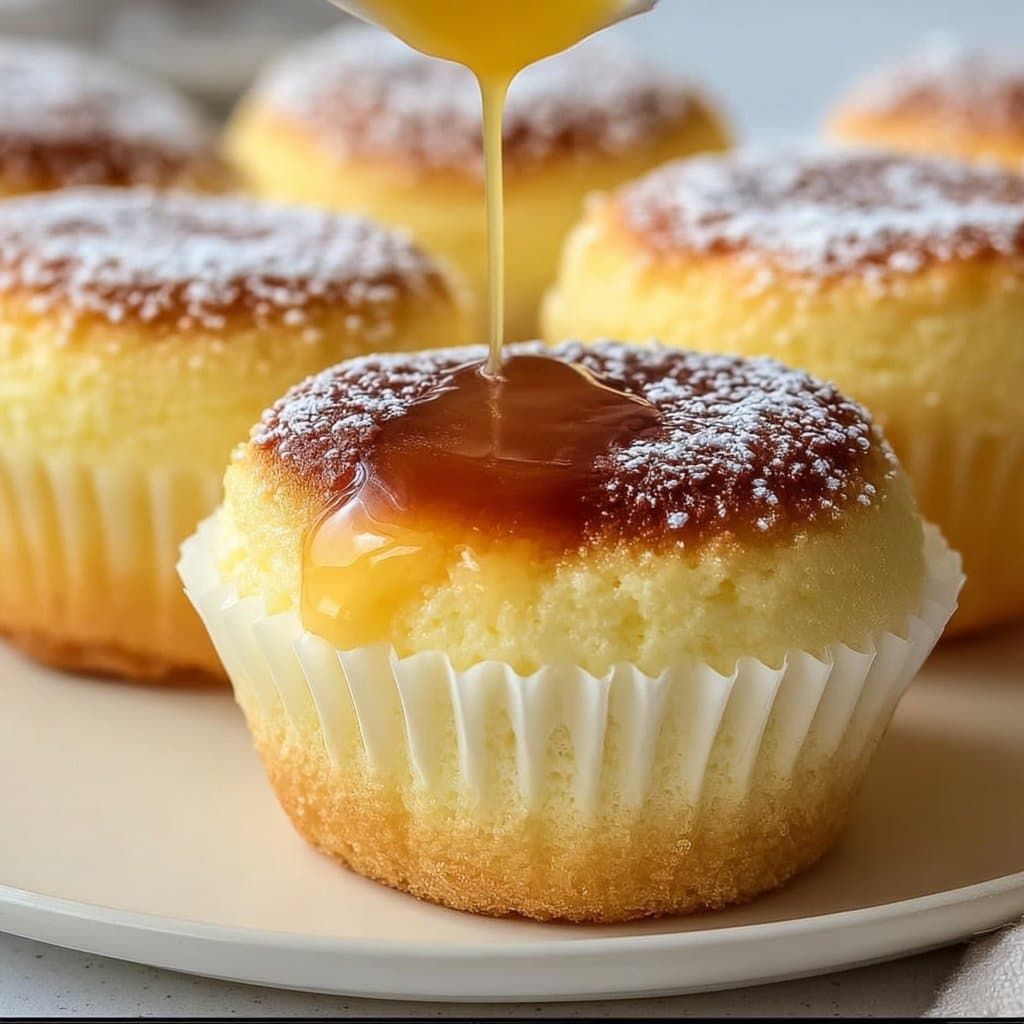 Fluffy Japanese Cotton Cheesecake Cupcakes