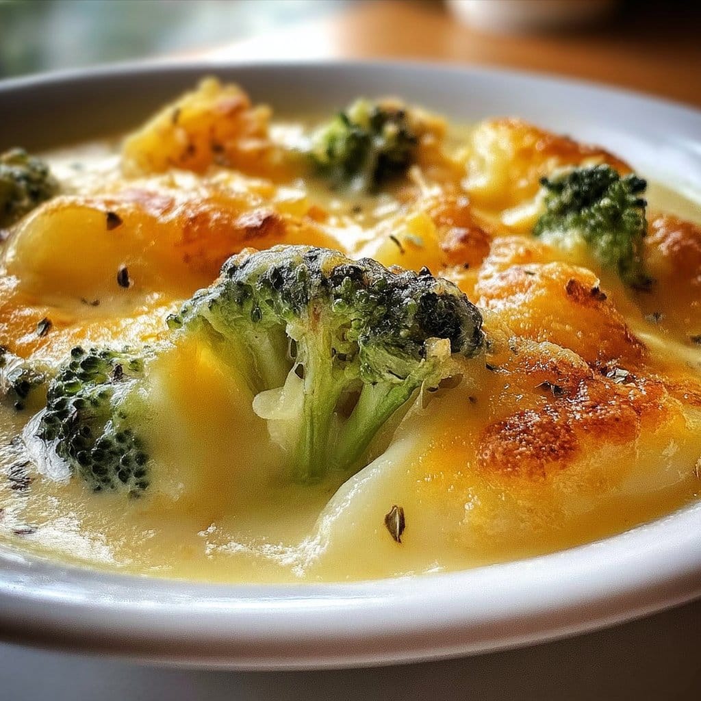 Cheesy Potato and Broccoli Soup