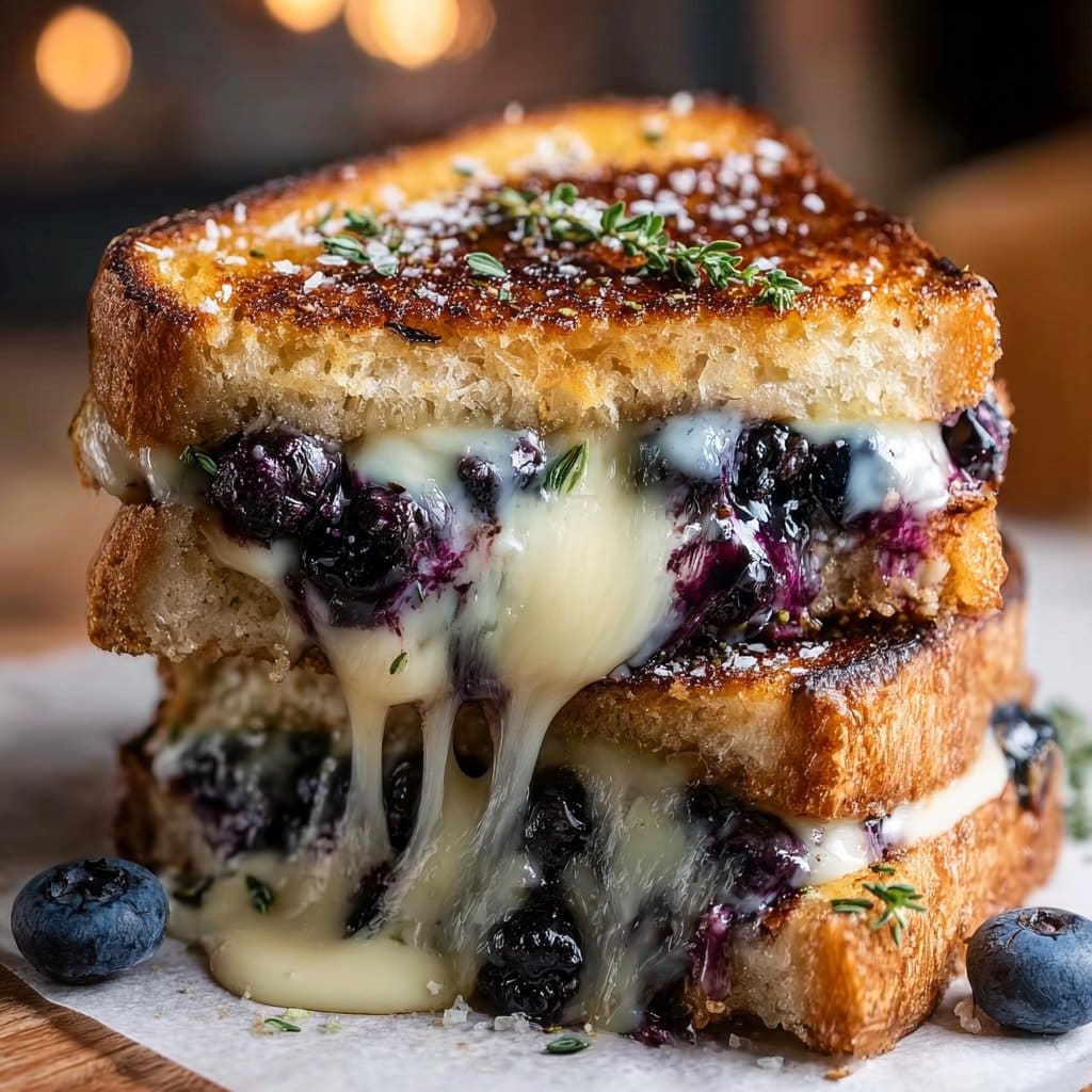 Crispy Blueberry Grilled Cheese