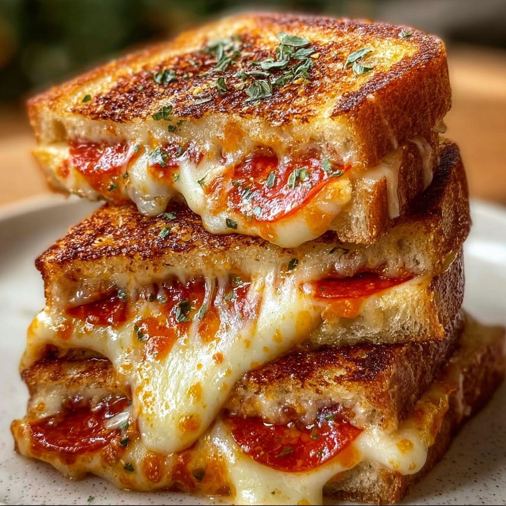 Pizza Grilled Cheese Sandwiches