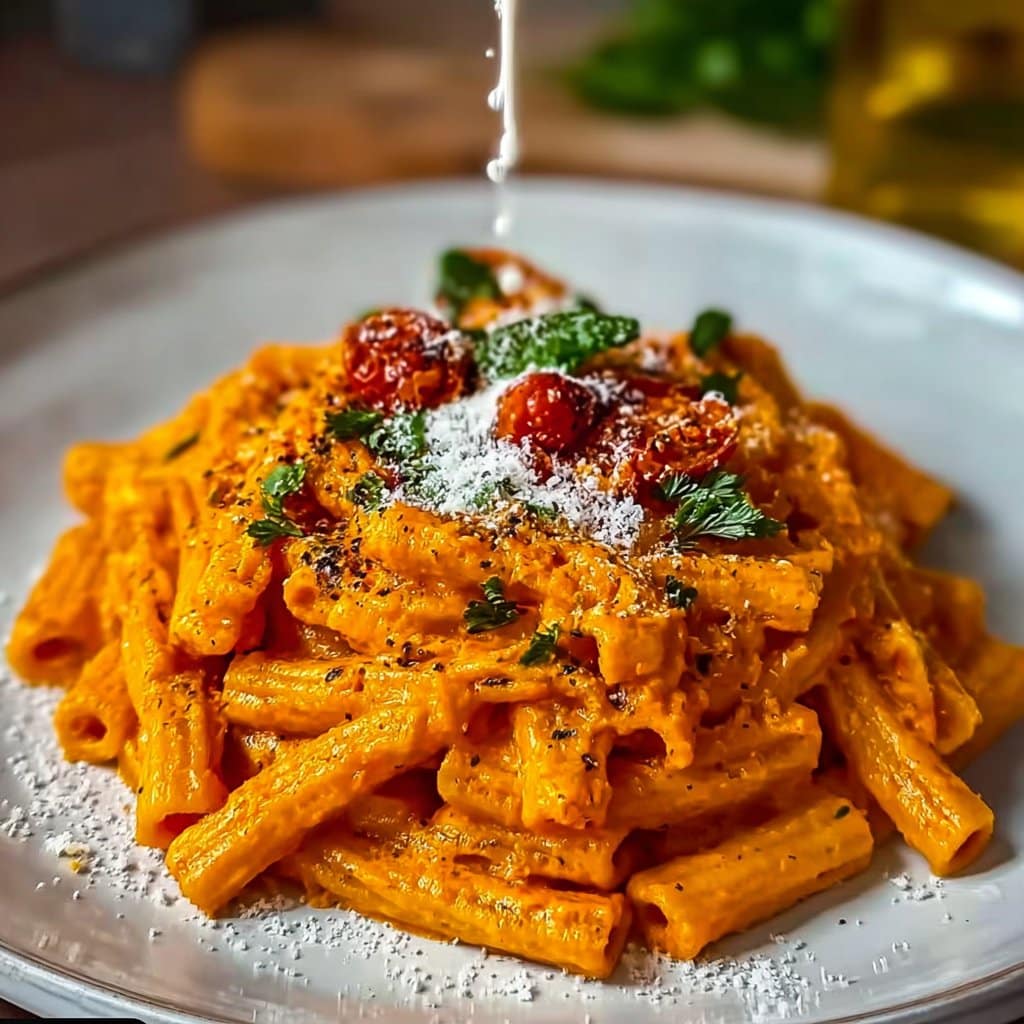 Creamy Tomato Garlic Pasta