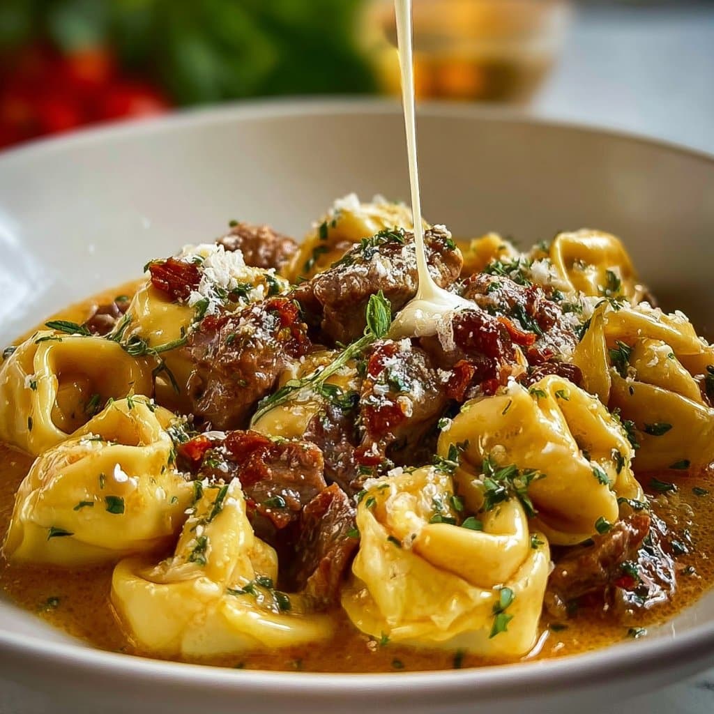 Creamy Cheesesteak Tortellini