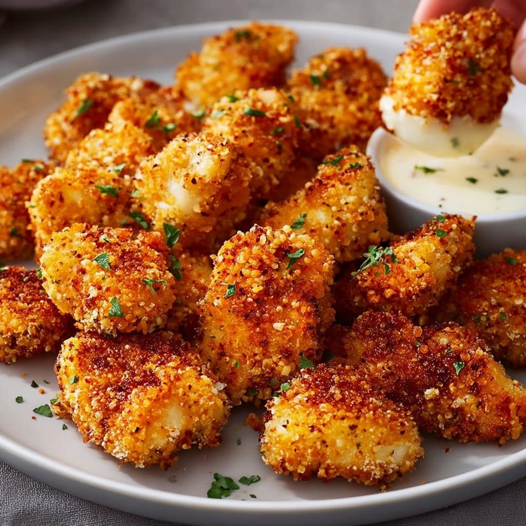 Air Fryer Ranch-Crusted Chicken Bites