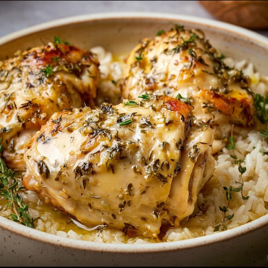 Slow Cooker Lemon Herb Chicken