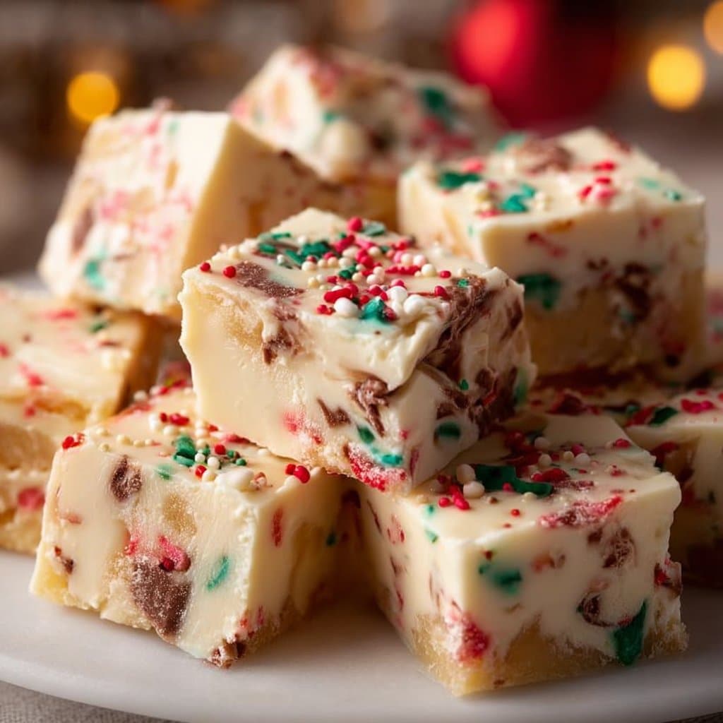 Sugar Cookie Christmas Fudge