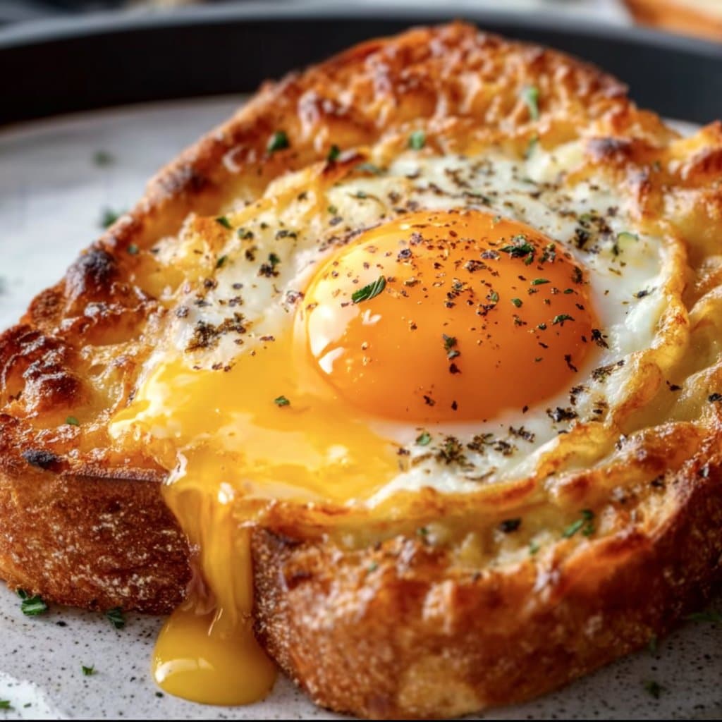Air Fryer Egg and Cheese Toast