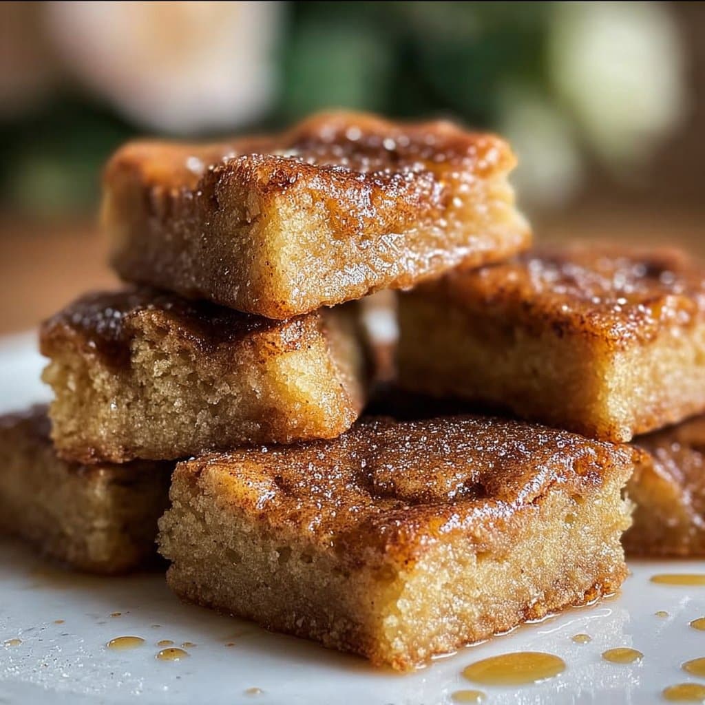Cinnamon Sugar Blondies