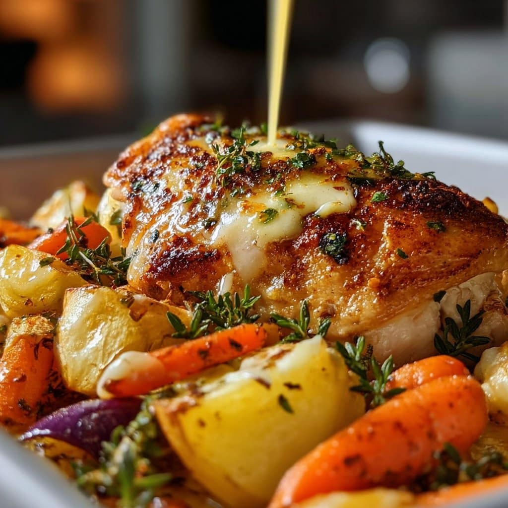 Roasted Garlic Chicken and Vegetables