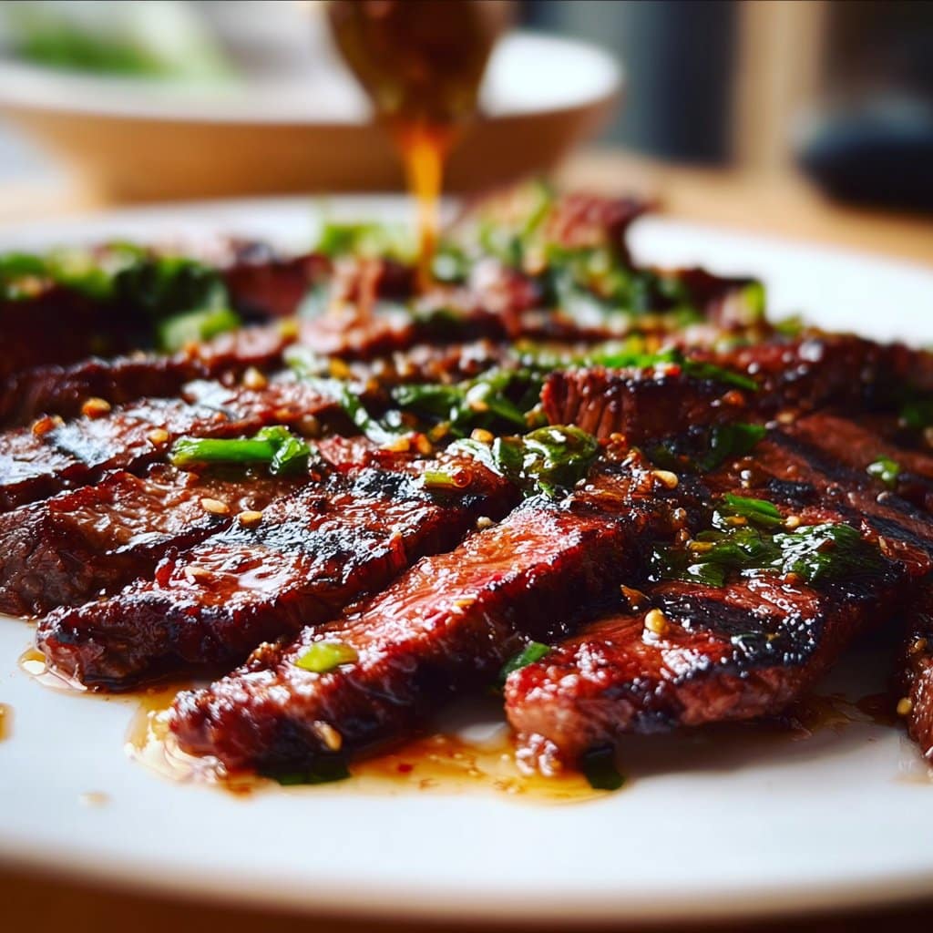 Honey-Garlic Marinated Skirt Steak