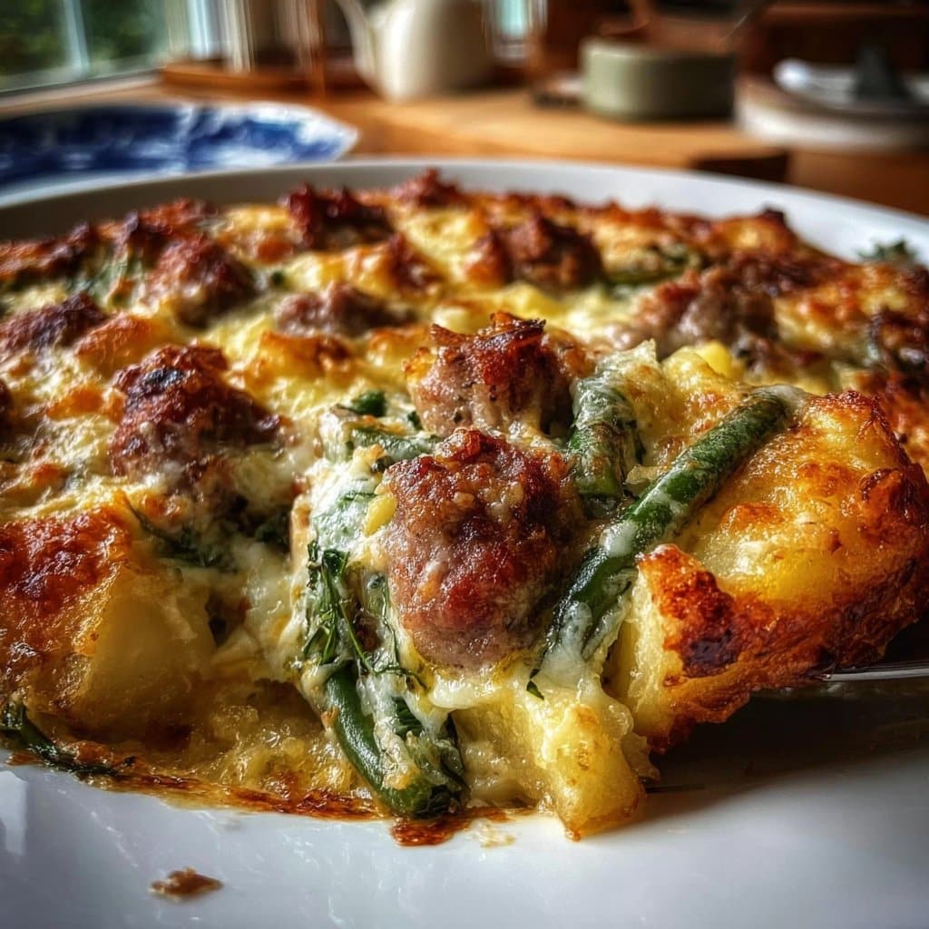 Sausage Green Bean Potato Casserole