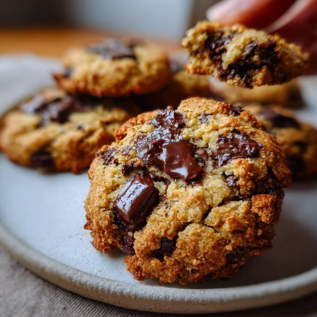 Almond Flour Chocolate Chip Cookies