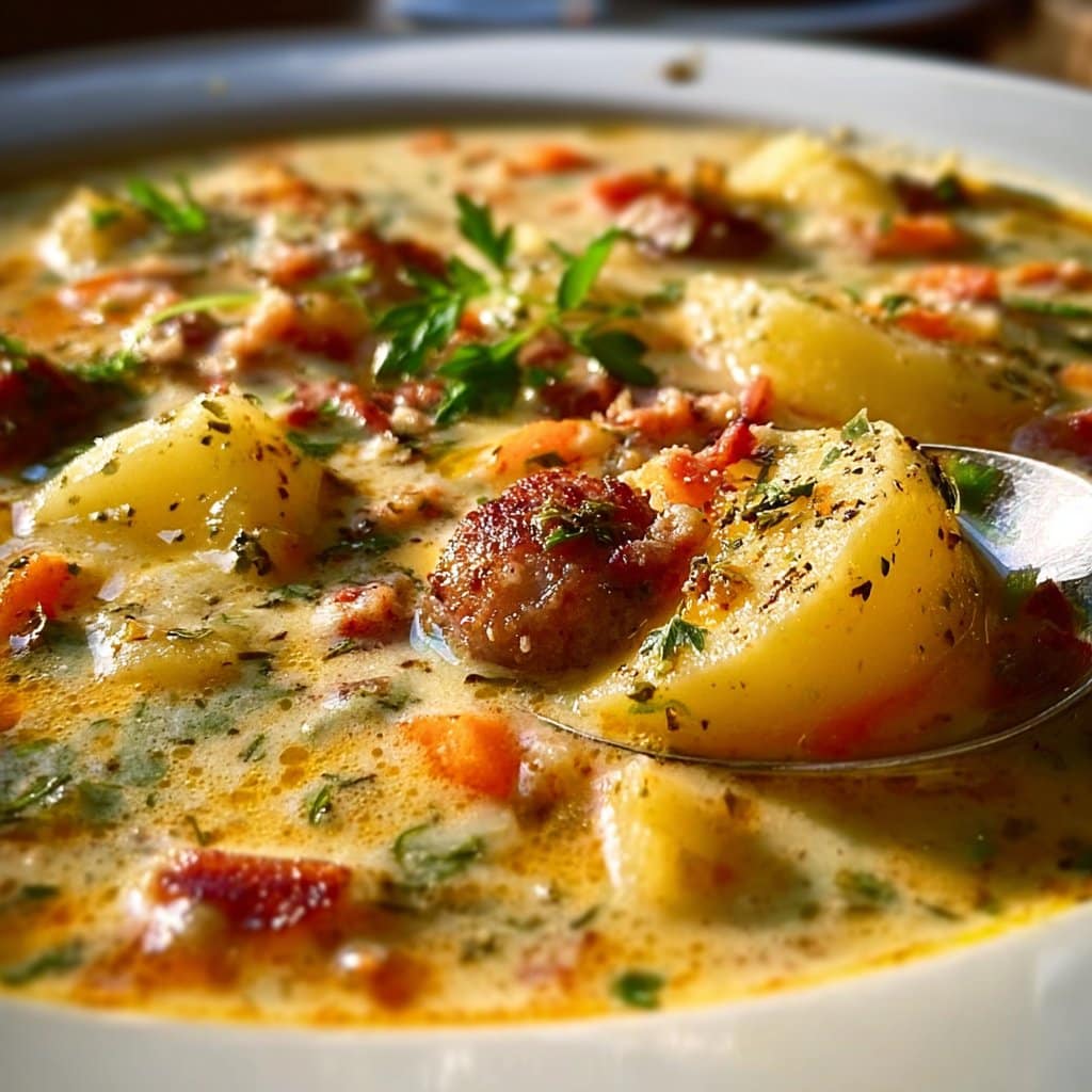 Comforting Potato and Sausage Chowder