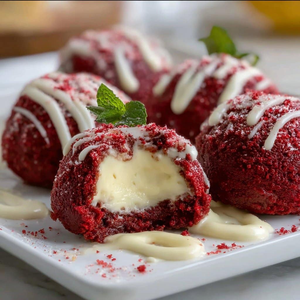 Red Velvet Snowballs