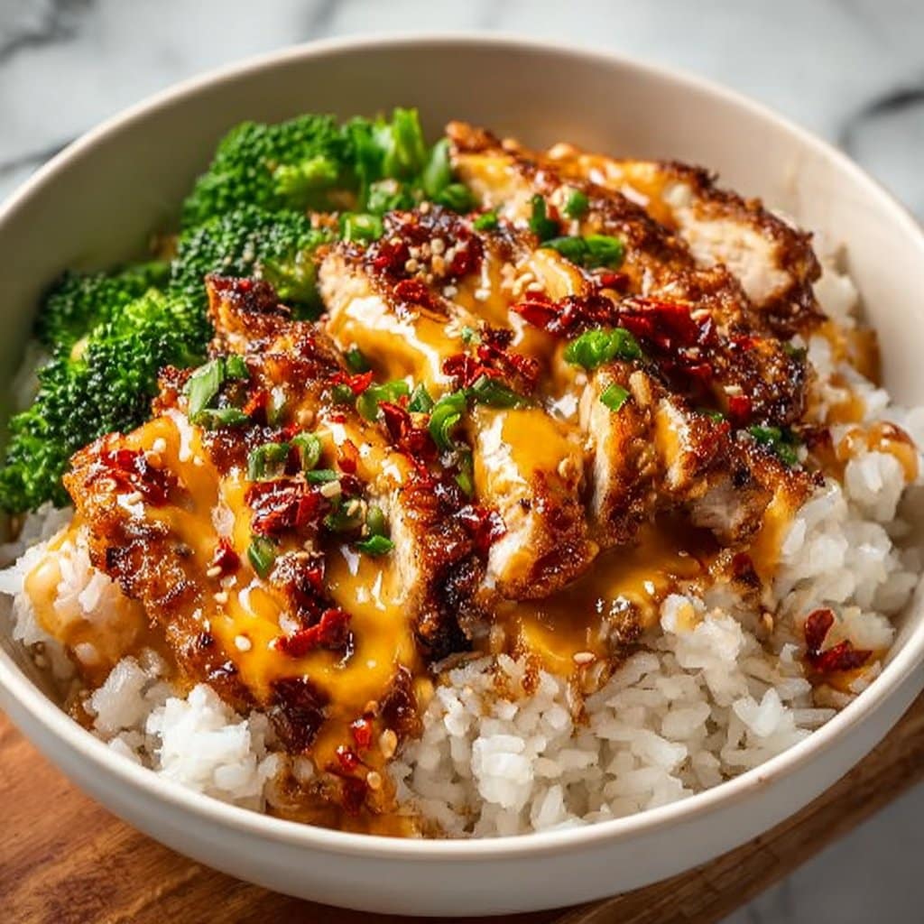 Sticky Chicken Rice Bowls