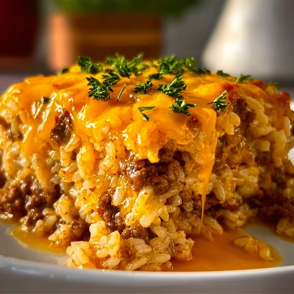 Ground Beef and Rice Casserole
