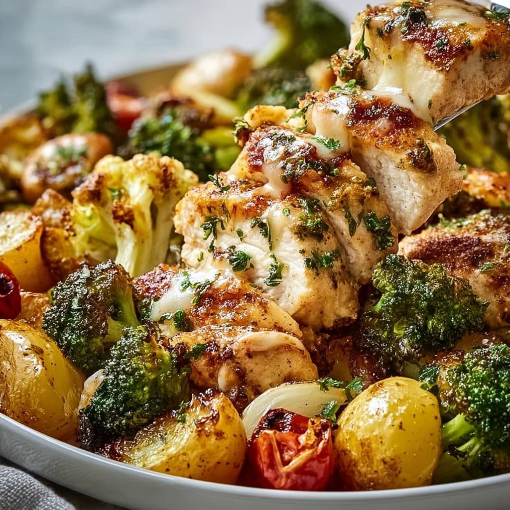 Sheet Pan Garlic Butter Chicken and Veggies