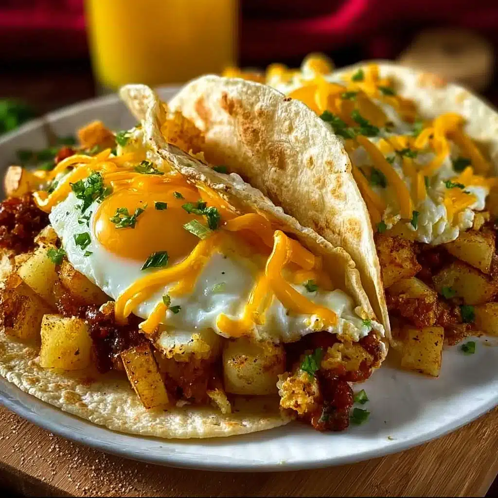 Easy Potato, Egg, and Cheese Breakfast Tacos