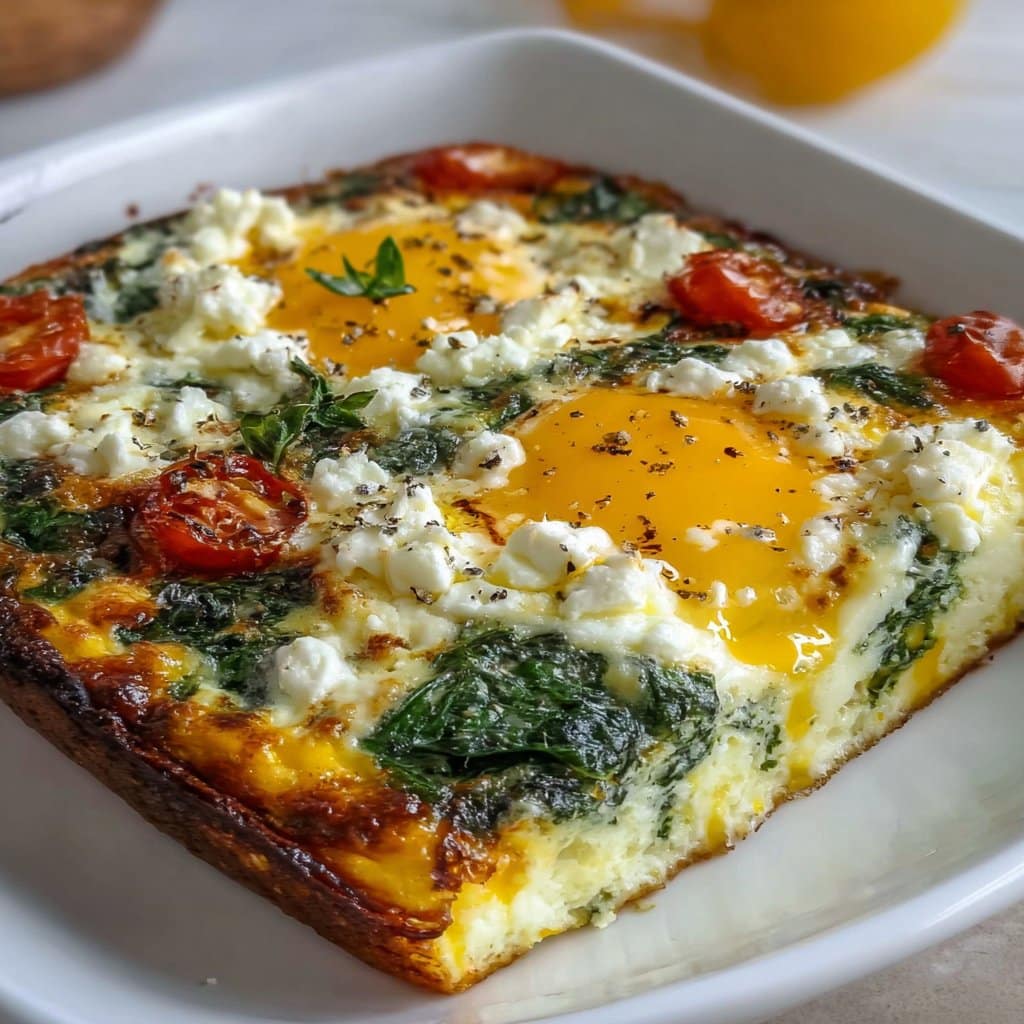 Spinach Feta Egg Bake: A Simple, Healthy Breakfast You'll Want Every Morning
