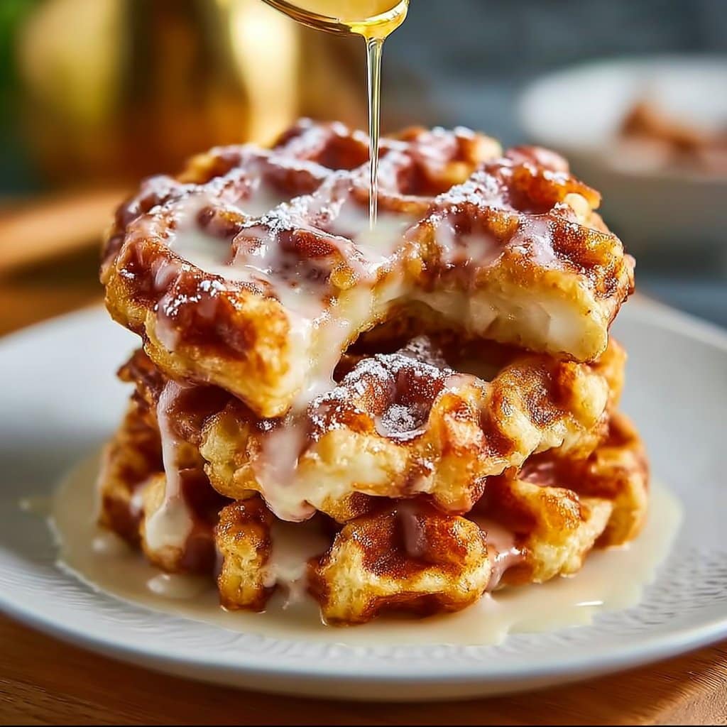 Apple Fritter Waffle Donuts
