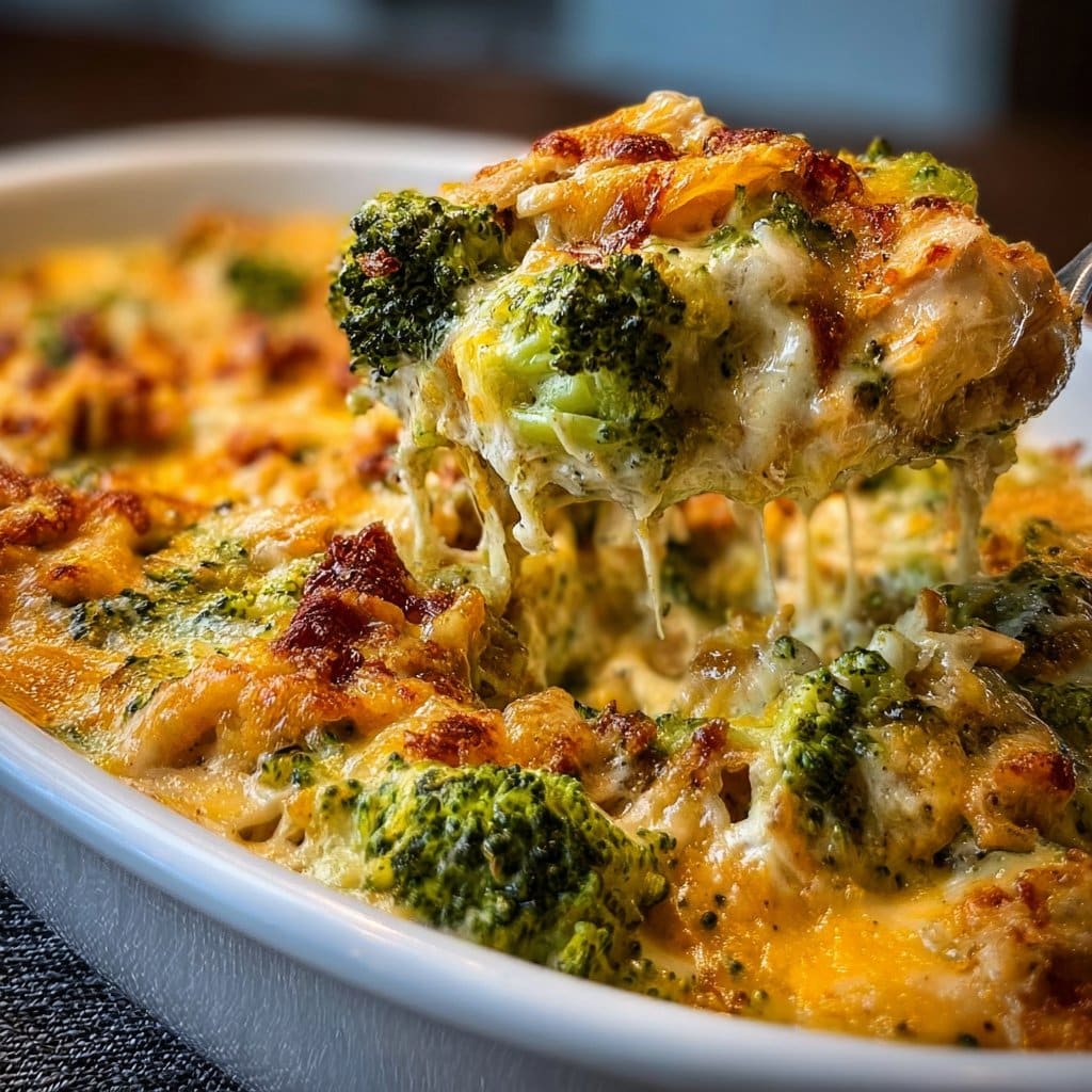 Creamy Keto Broccoli Chicken Casserole