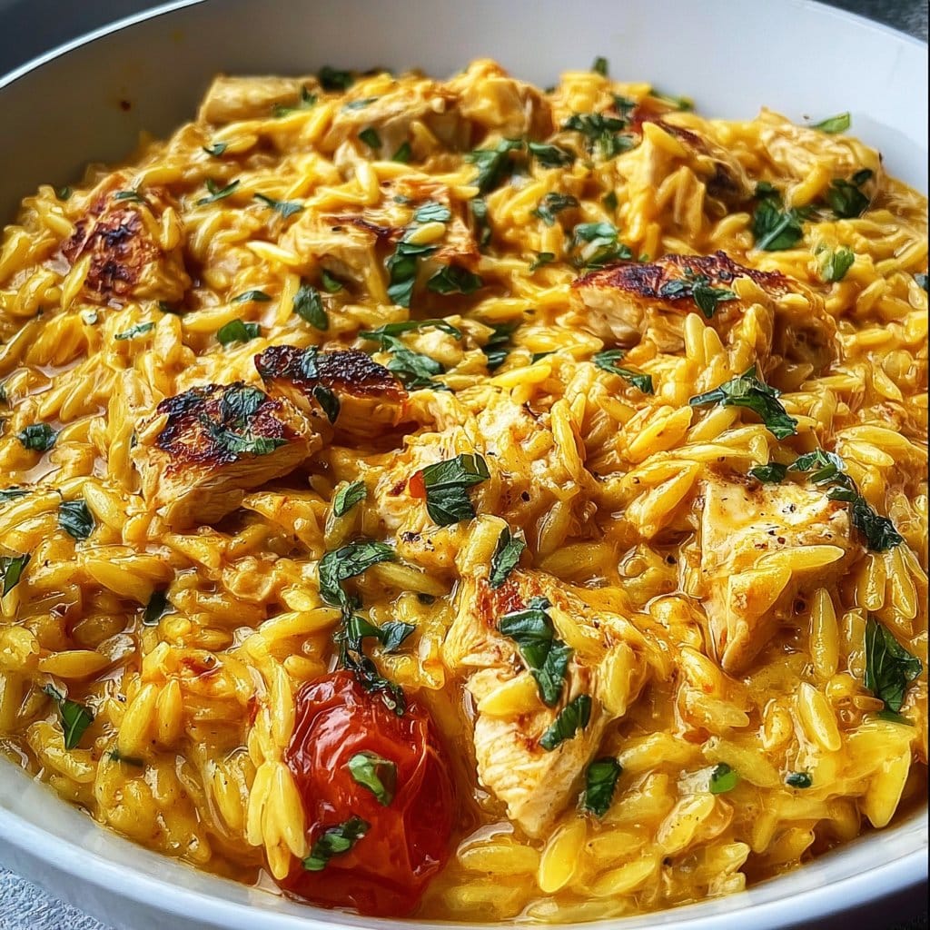 Marry Me Chicken Orzo