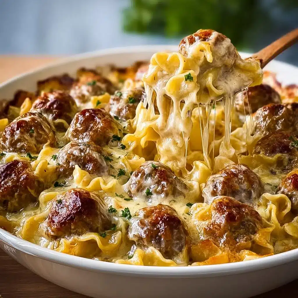 Swedish Meatball Pasta Bake